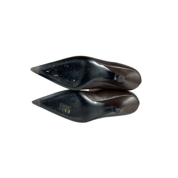 Toteme Brown Leather Knee Boots Size 7 - Picture 8 of 9